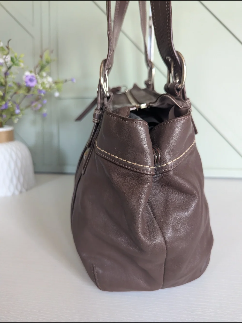 Coach Soho Pleated Leather Shoulder Bag